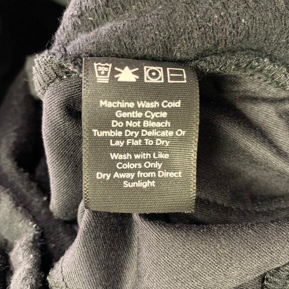 ALAIA Size M Black Cotton Blend Wide Leg Casual Crop Pants - Picture 8 of 8